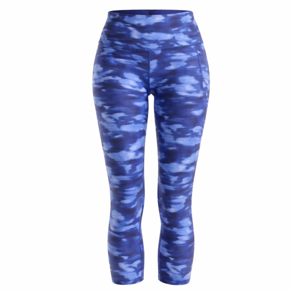 NWOT Women’s XL | Ideology | Blue Drift Dye 7/8 Leggings High Rise Activewear